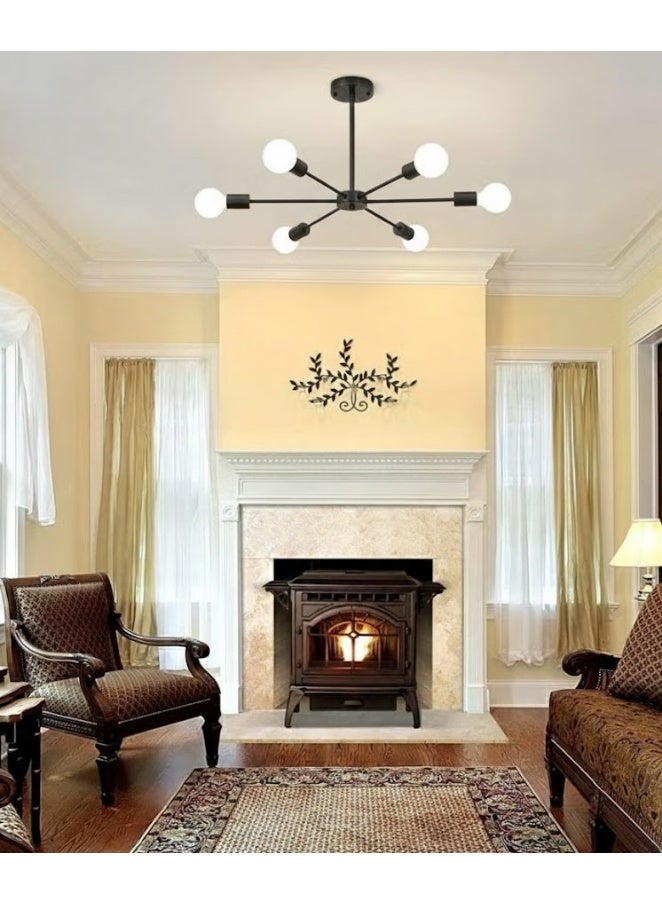 زوبا دوارا دلاية 6 لمبة اسود مودرن مناسبه لجميع الغرف والمساحات - Image 2